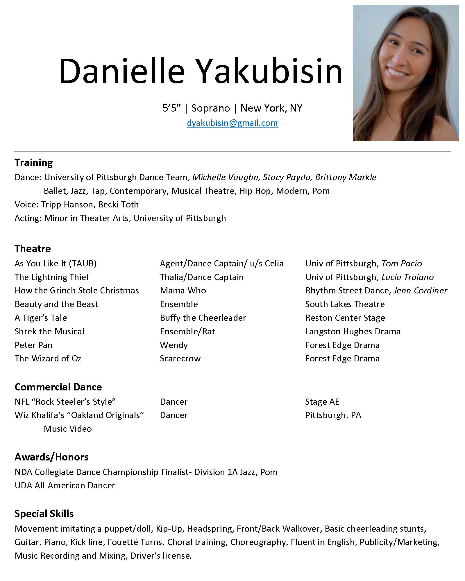 Professional headshot of Danielle Yakubisin